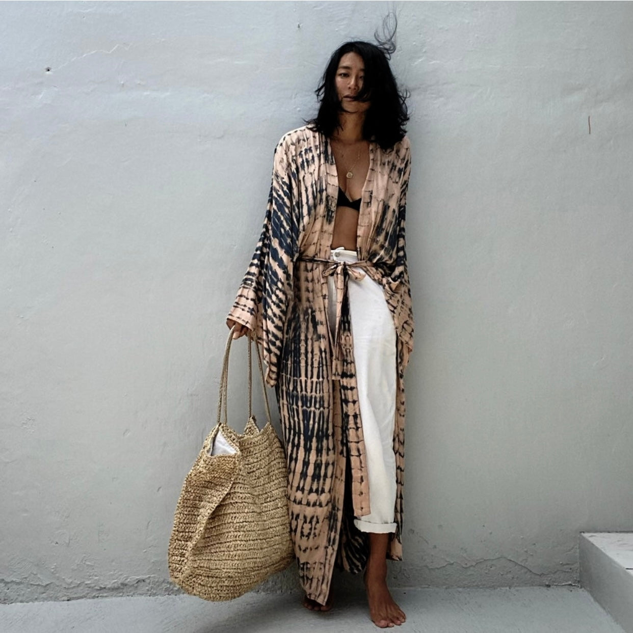 beach robe dress Boho White Lace Beach Dress Bikini Coverup Robe Style Dress main image 1